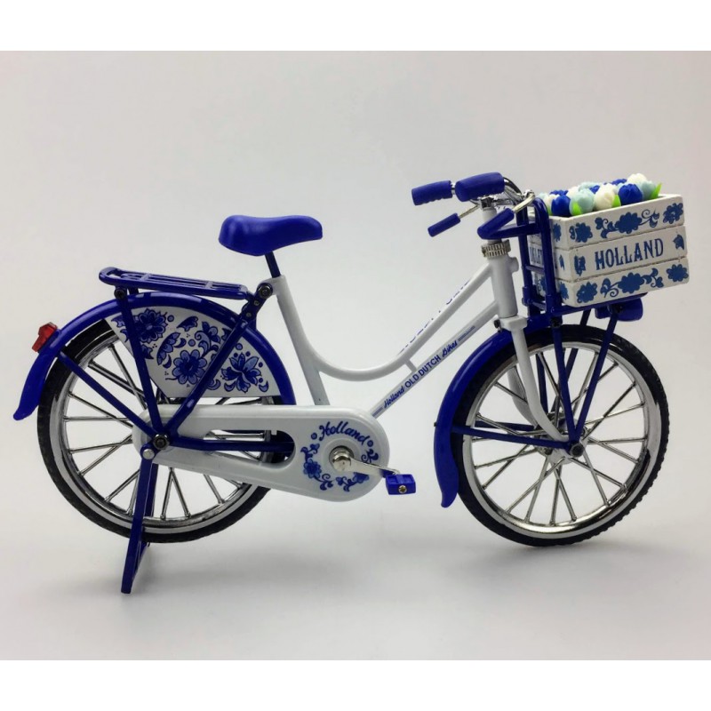 Uitgebreid Classificeren Vergelijking Miniatuur fiets delftsblauw 23 x 13 cm | Schaal 1:8